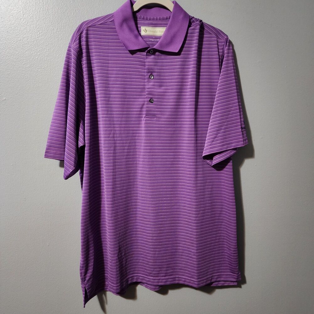 Donald Ross Golf Polo  Large Purple